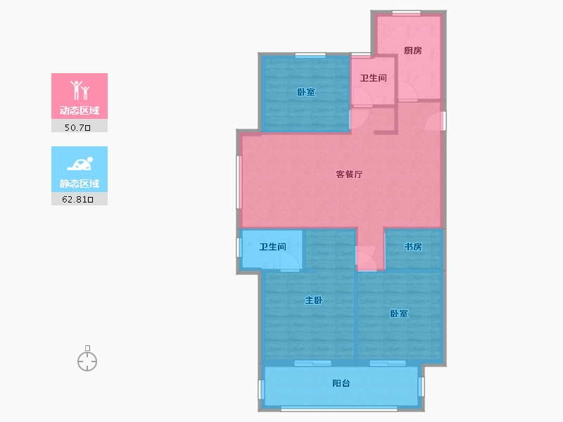 山东省-菏泽市-国璟府-103.32-户型库-动静分区