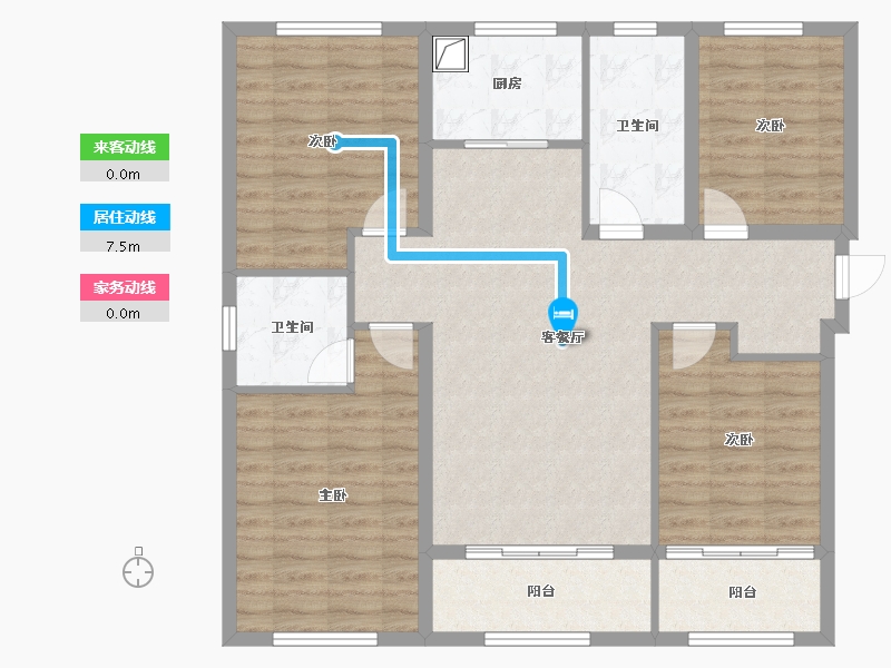 河北省-保定市-华远中国府-103.37-户型库-动静线