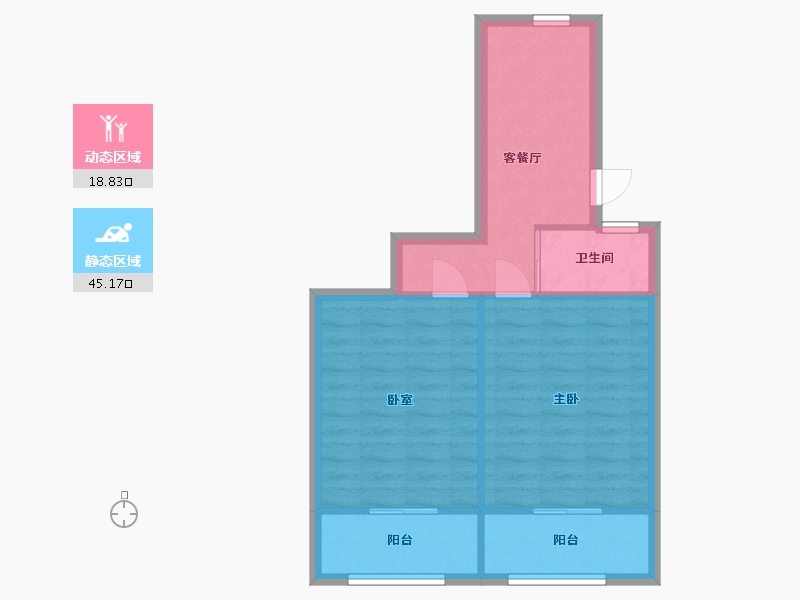 上海-上海市-南杨小区-南区-52.00-户型库-动静分区