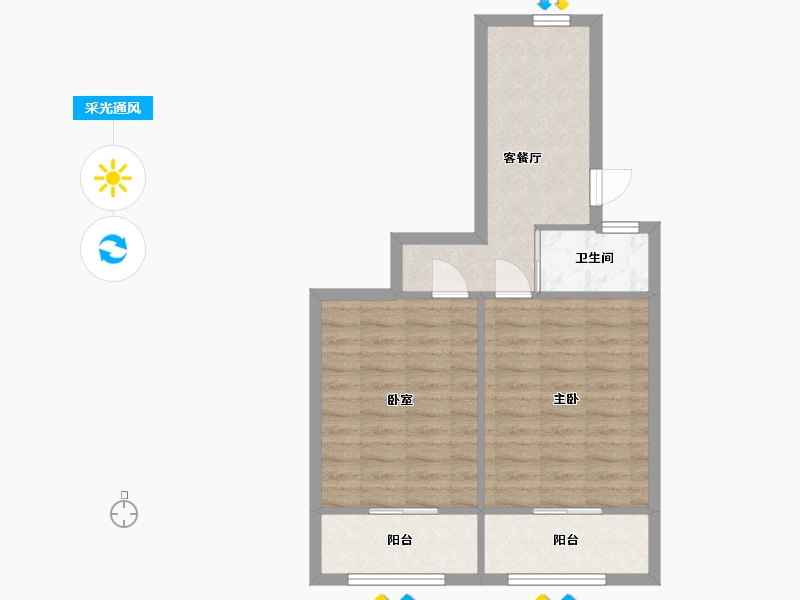 上海-上海市-南杨小区-南区-52.00-户型库-采光通风