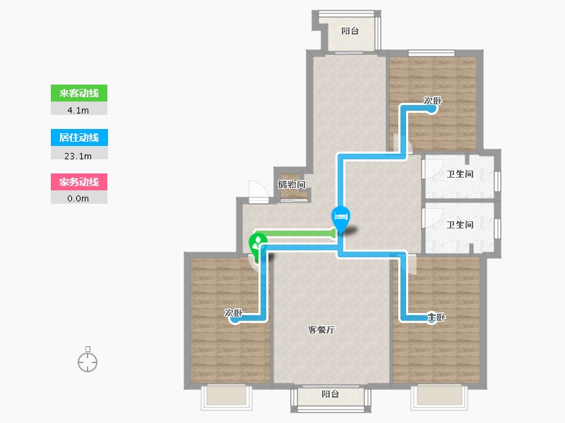 天津-天津市-新东方家园-140.00-户型库-动静线