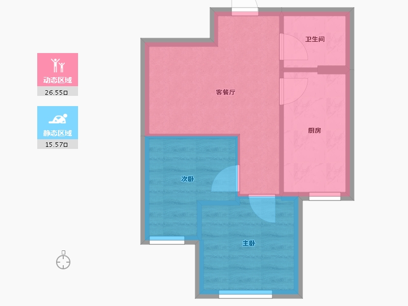 北京-北京市-康泽佳苑-南区-43.20-户型库-动静分区