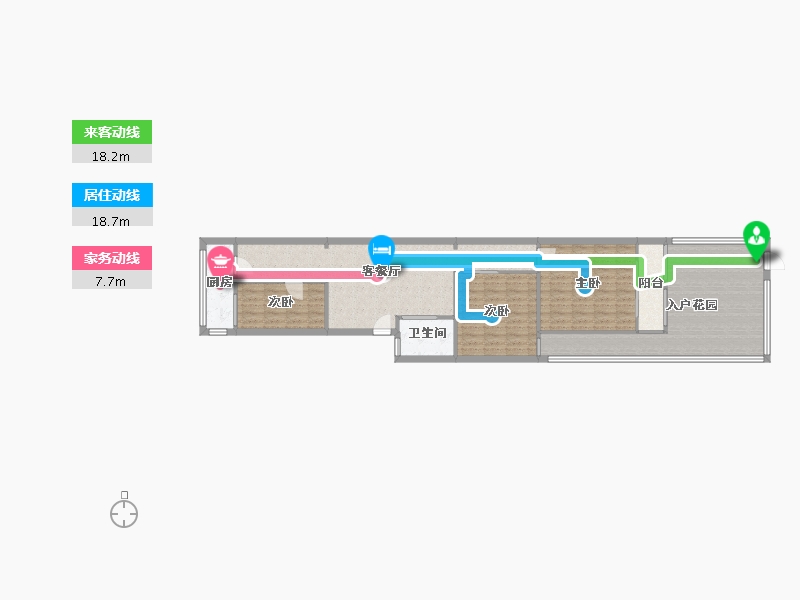 江苏省-南京市-能仁里-1号-71.09-户型库-动静线