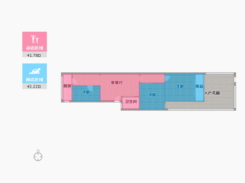 江苏省-南京市-能仁里-1号-71.09-户型库-动静分区