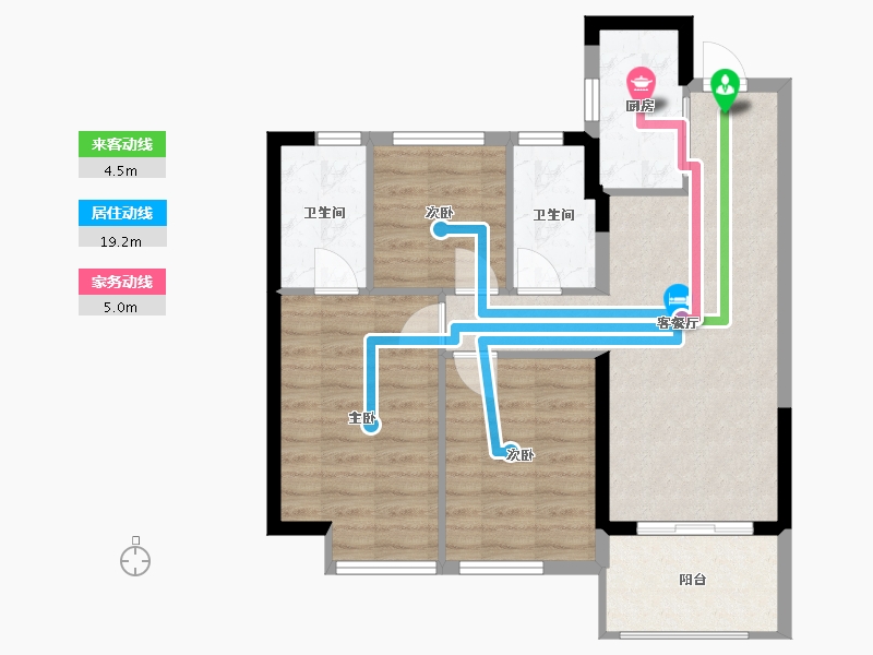 福建省-福州市-福州国贸学原-三期-71.20-户型库-动静线