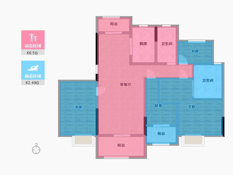 浙江省-嘉兴市-禾泓嘉苑-113.80-户型库-动静分区