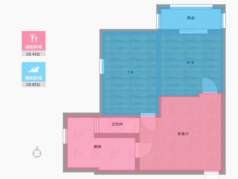 河北省-保定市-地建宿舍(德惠路)-50.00-户型库-动静分区