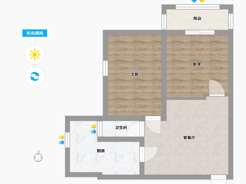 河北省-保定市-地建宿舍(德惠路)-50.00-户型库-采光通风