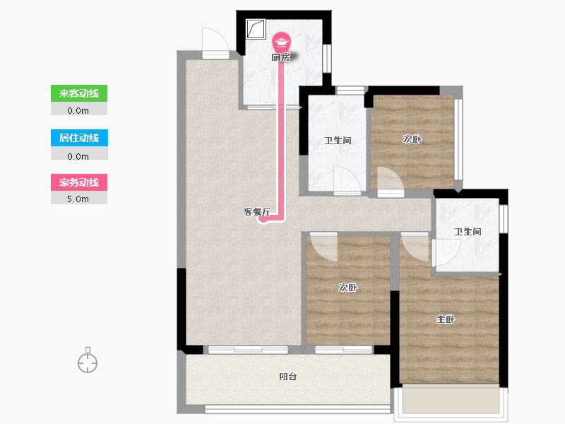 广东省-深圳市-一湾臻邸-78.40-户型库-动静线