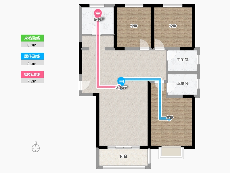 河南省-郑州市-荥阳市京城办郑上路安置小区-101.36-户型库-动静线