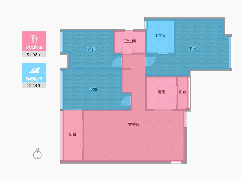 广东省-广州市-佳兆业君汇上品商业广场-101.84-户型库-动静分区