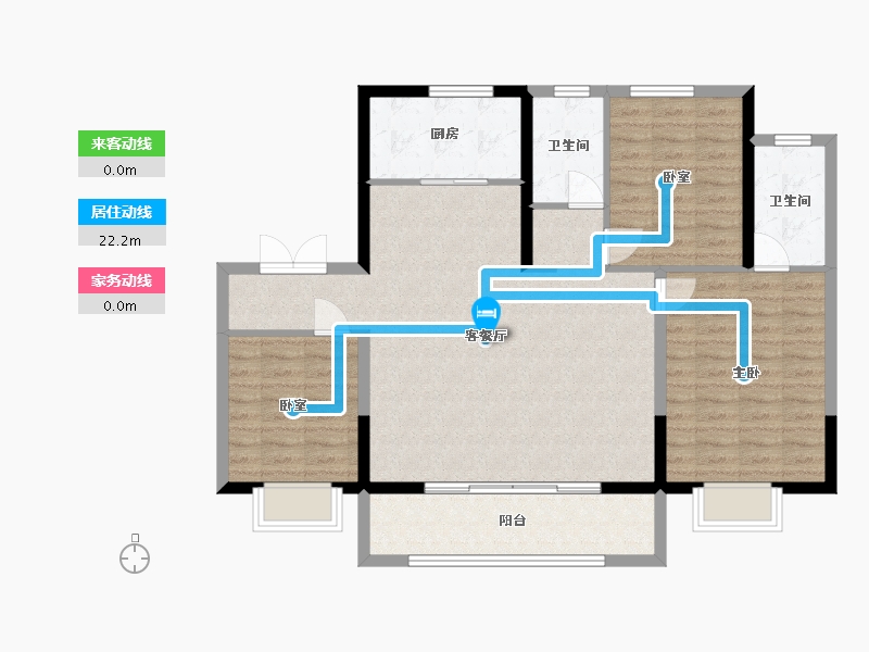 河北省-邯郸市-盛世西望-104.00-户型库-动静线