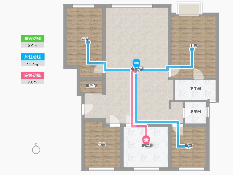 北京-北京市-康营小区-112.00-户型库-动静线