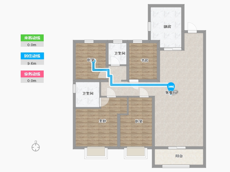 河北省-邯郸市-盛世天城-三期-110.40-户型库-动静线