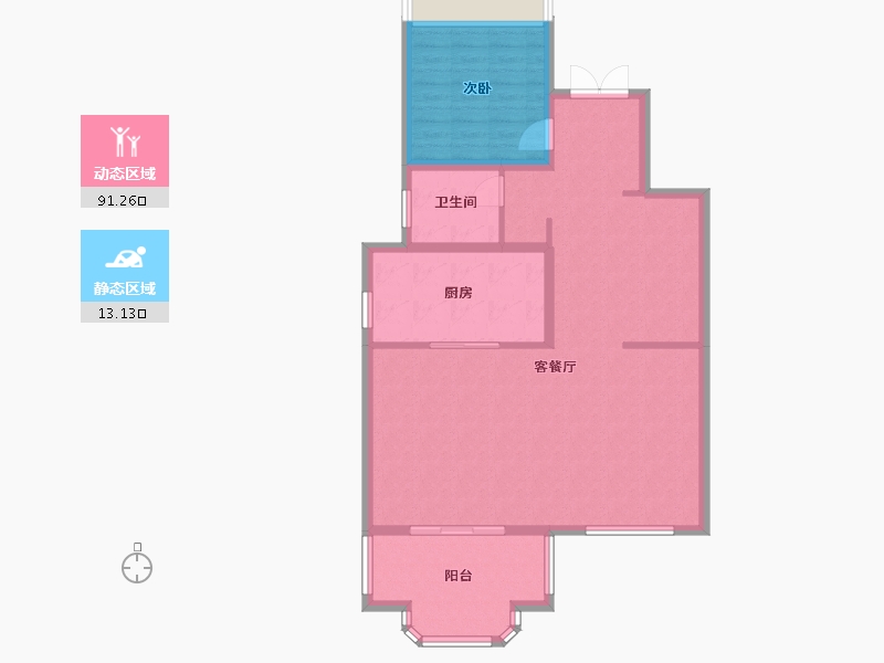 上海-上海市-大华锦绣四季-95.20-户型库-动静分区