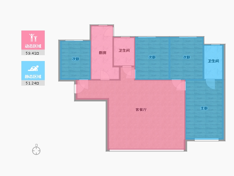 四川省-成都市-保利大都汇璟汇-100.00-户型库-动静分区