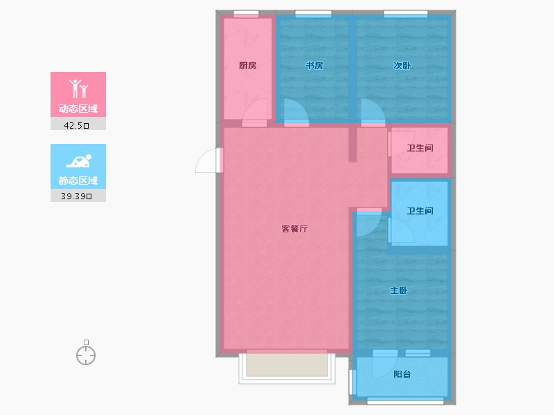 河北省-承德市-尚城国际-86.40-户型库-动静分区