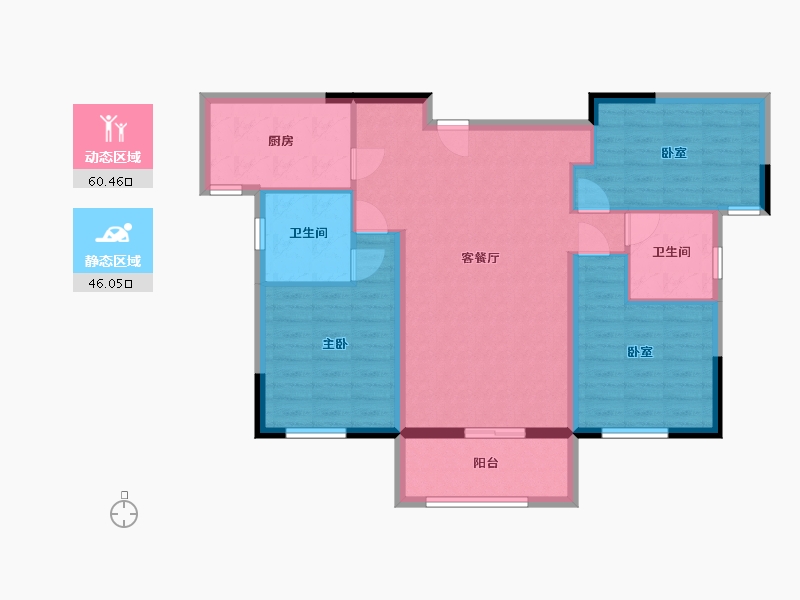 湖北省-武汉市-星城印象-96.00-户型库-动静分区