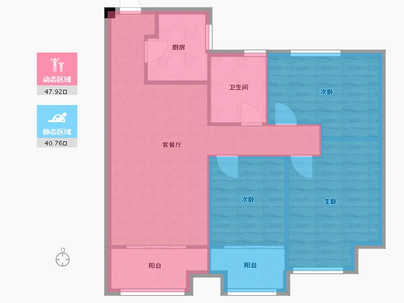 河南省-郑州市-德鸿-78.40-户型库-动静分区