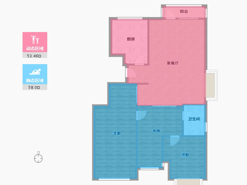 山东省-烟台市-德尚世家-100.00-户型库-动静分区