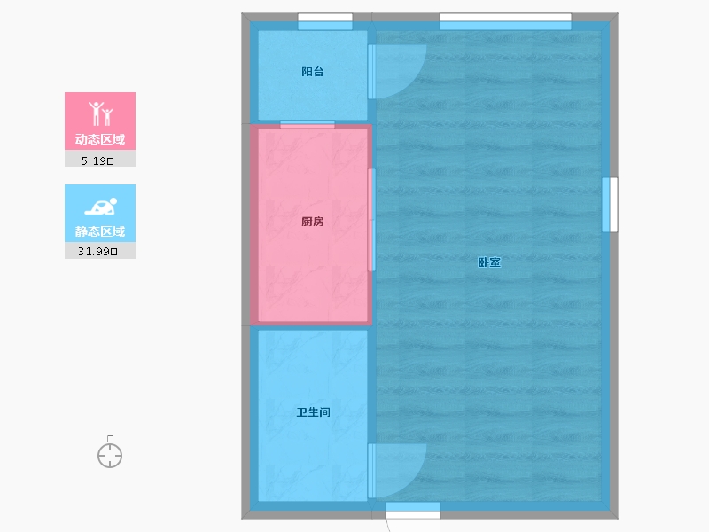 江苏省-南京市-恒大滨江-40.00-户型库-动静分区