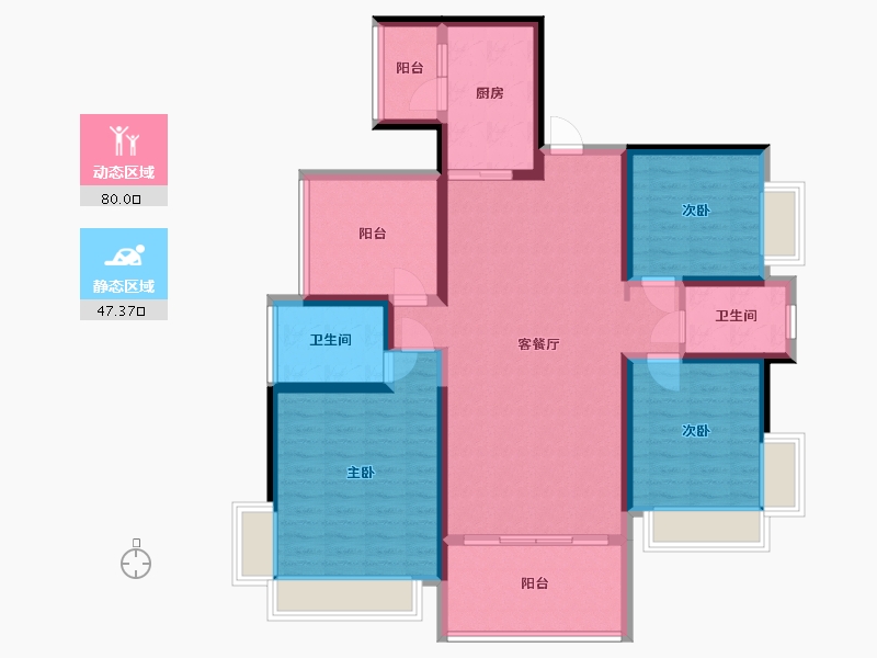 广东省-深圳市-信义·金御半山-143.00-户型库-动静分区