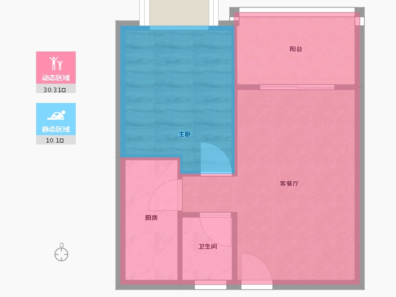 广东省-广州市-新康花园康馨苑-40.37-户型库-动静分区