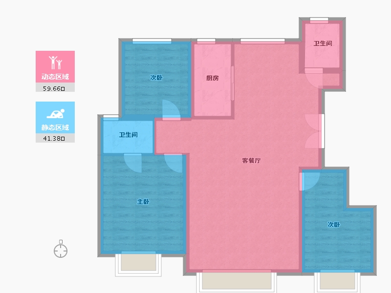 河北省-唐山市-水山樾城-100.00-户型库-动静分区