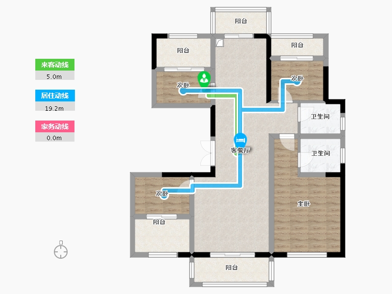 浙江省-温州市-金地商置瓯江峰汇-115.00-户型库-动静线