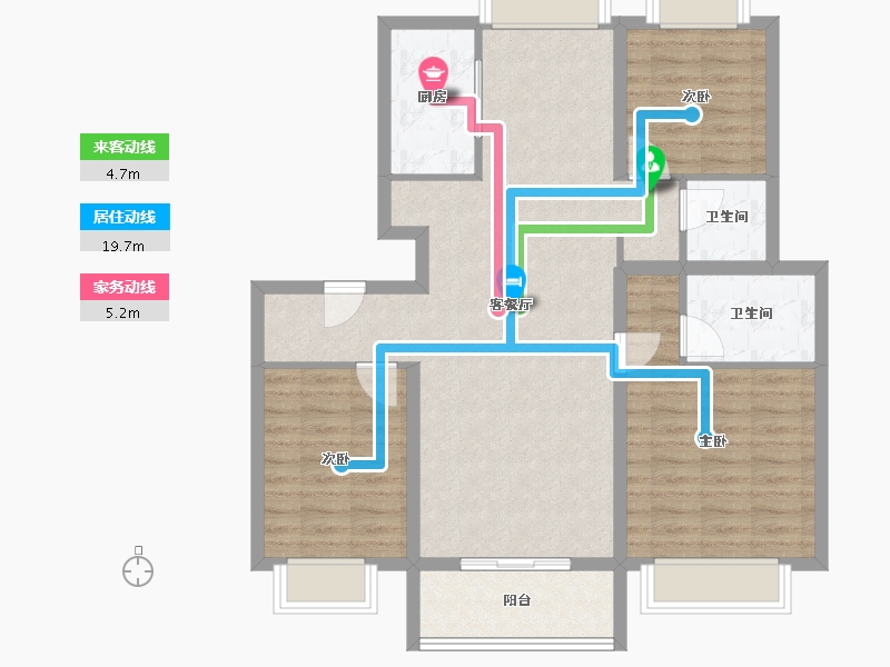 江苏省-苏州市-栖霞栖圆-187.99-户型库-动静线