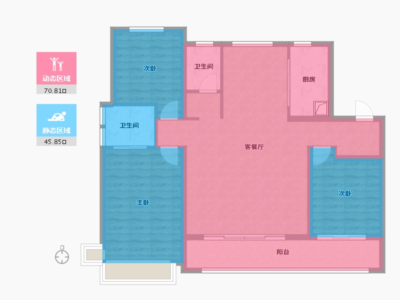 河北省-石家庄市-云澜悦府-117.60-户型库-动静分区