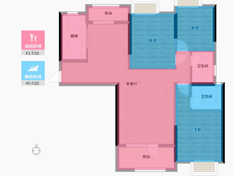 湖北省-武汉市-葛店新城-104.96-户型库-动静分区