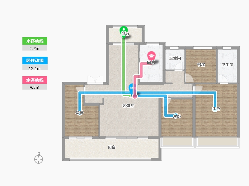 山东省-济南市-建发天玺-132.00-户型库-动静线