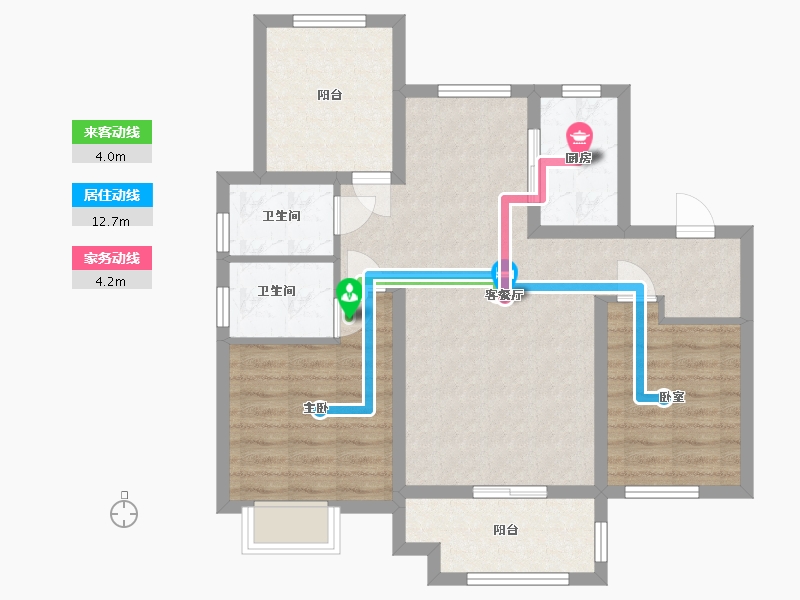 河南省-信阳市-正商书香华府-87.20-户型库-动静线