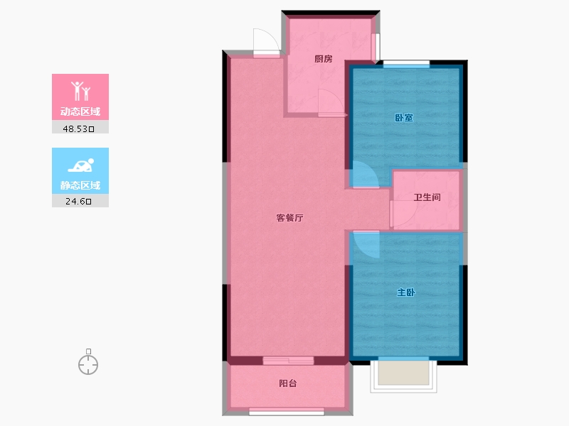 山西省-太原市-禧悦城-65.48-户型库-动静分区