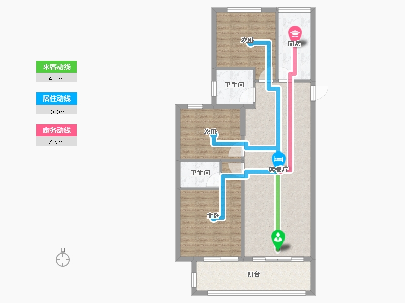 山东省-菏泽市-国璟府-92.48-户型库-动静线