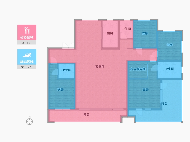 河北省-衡水市-丽景蓝湾三期东区-176.00-户型库-动静分区