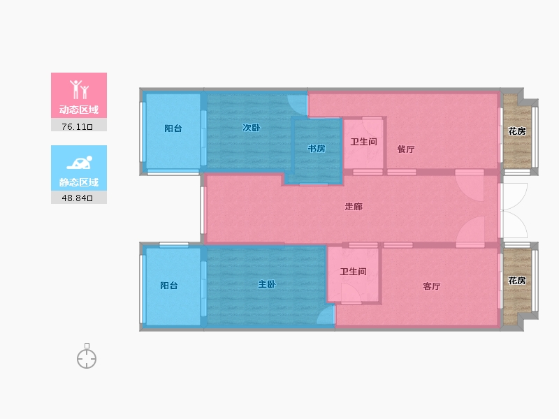 广西壮族自治区-北海市-和居壹海江山-120.00-户型库-动静分区