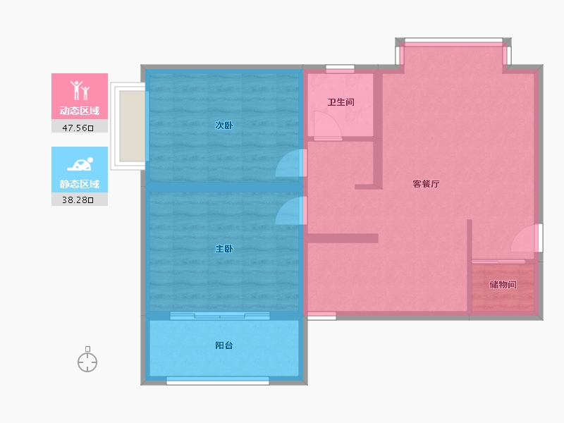 河北省-石家庄市-绿色家园(建明南路店)-81.04-户型库-动静分区