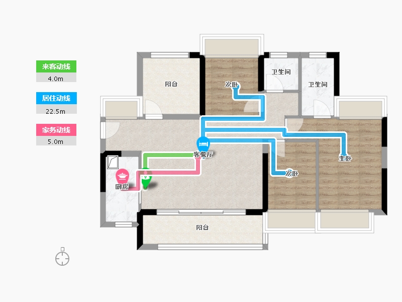 广东省-中山市-保利天珺-84.80-户型库-动静线