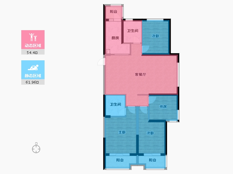 山西省-大同市-恒大悦府-115.82-户型库-动静分区