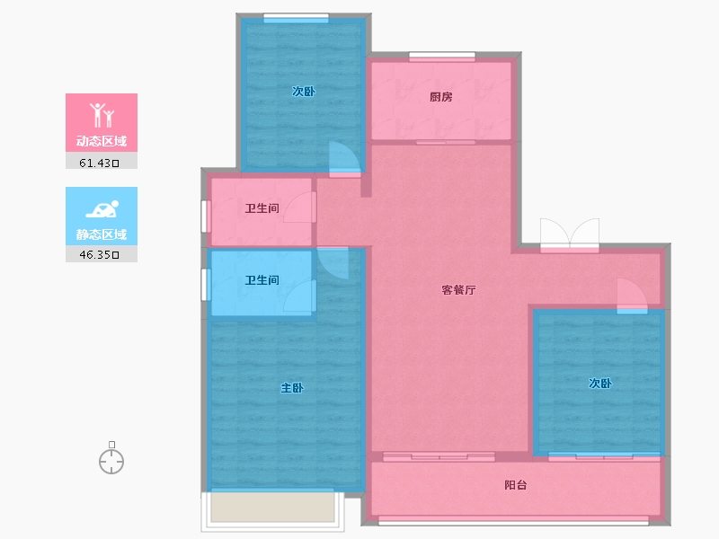 河南省-濮阳市-崛起尚合府-3号院-97.00-户型库-动静分区