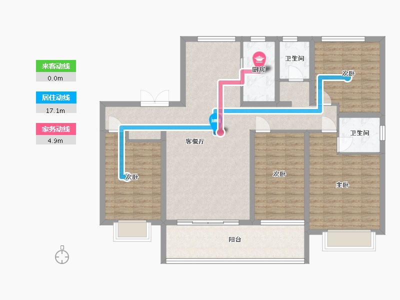 山东省-临沂市-御澜名苑-118.65-户型库-动静线