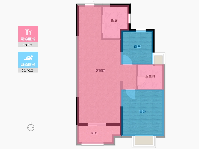 湖北省-武汉市-甘露山-64.00-户型库-动静分区