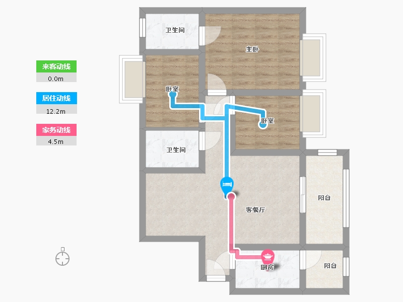 广东省-广州市-凤凰城凤馨苑-凤凰城凤馨公寓-78.04-户型库-动静线