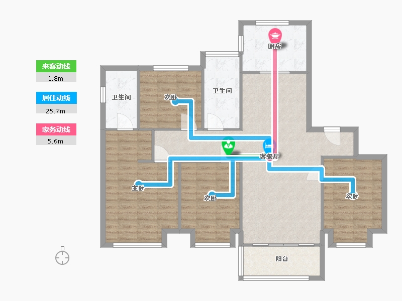 浙江省-宁波市-中旅城-110.01-户型库-动静线