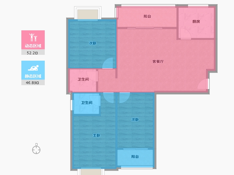 四川省-成都市-乡卿城-109.73-户型库-动静分区