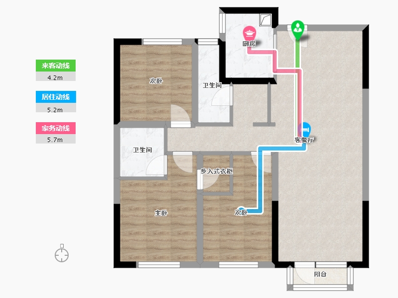 河北省-石家庄市-奥园城央云庭-92.82-户型库-动静线