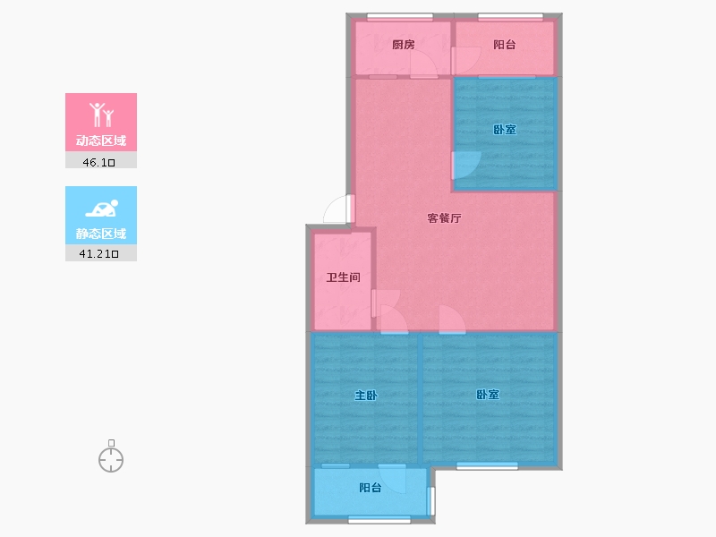 宁夏回族自治区-银川市-气象局小区-83.01-户型库-动静分区