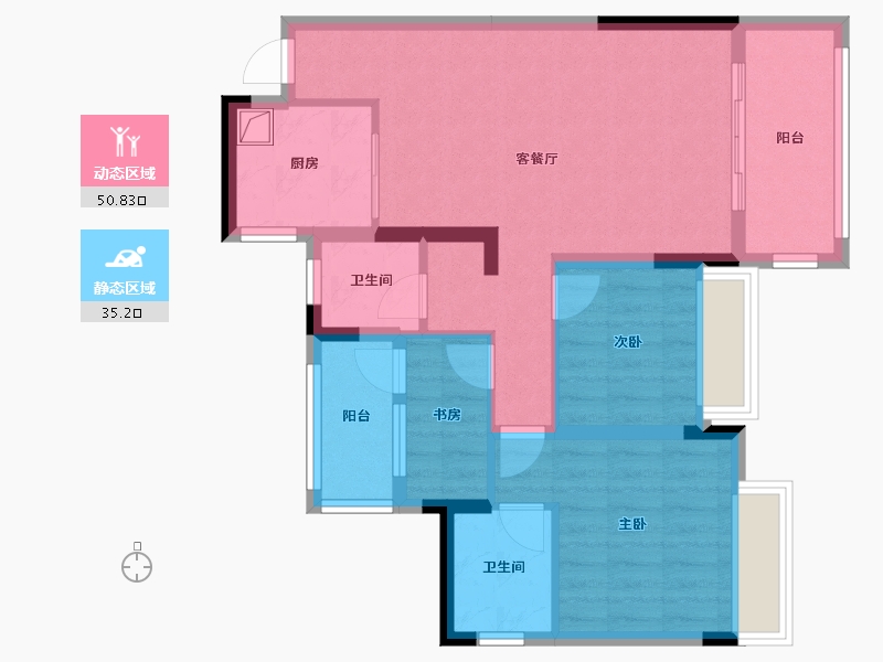 四川省-广安市-梧桐郡-78.45-户型库-动静分区